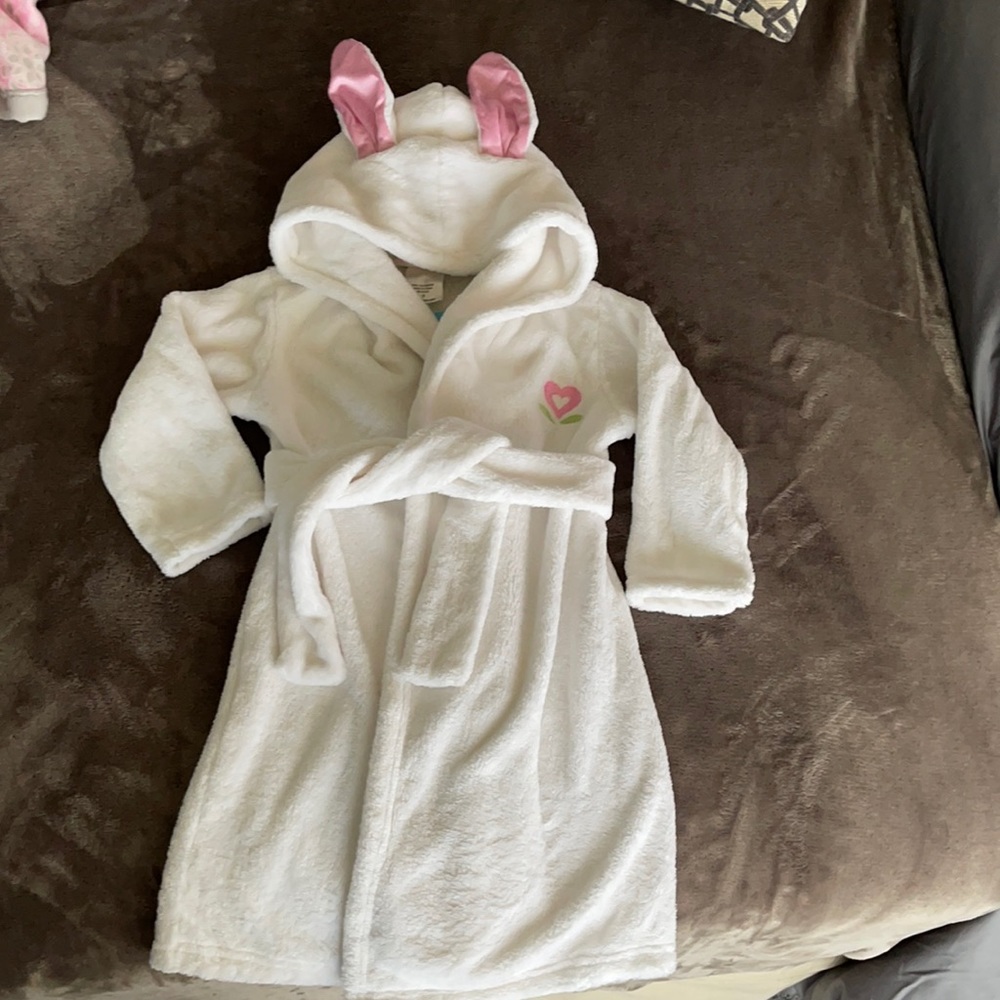 Toddler velour terry robe